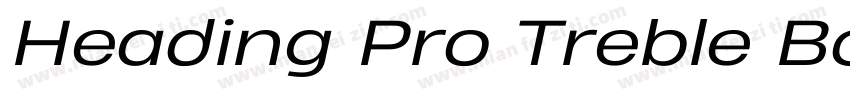 Heading Pro Treble Book字体转换